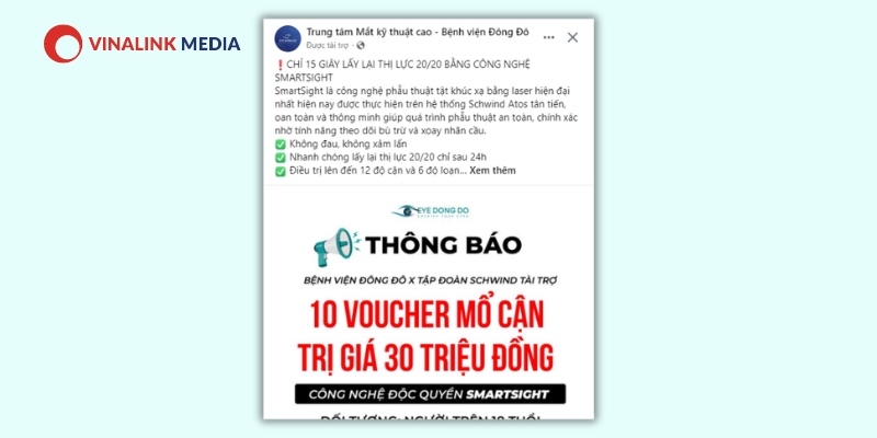 Mẫu content chạy quảng cáo Facebook giật tít